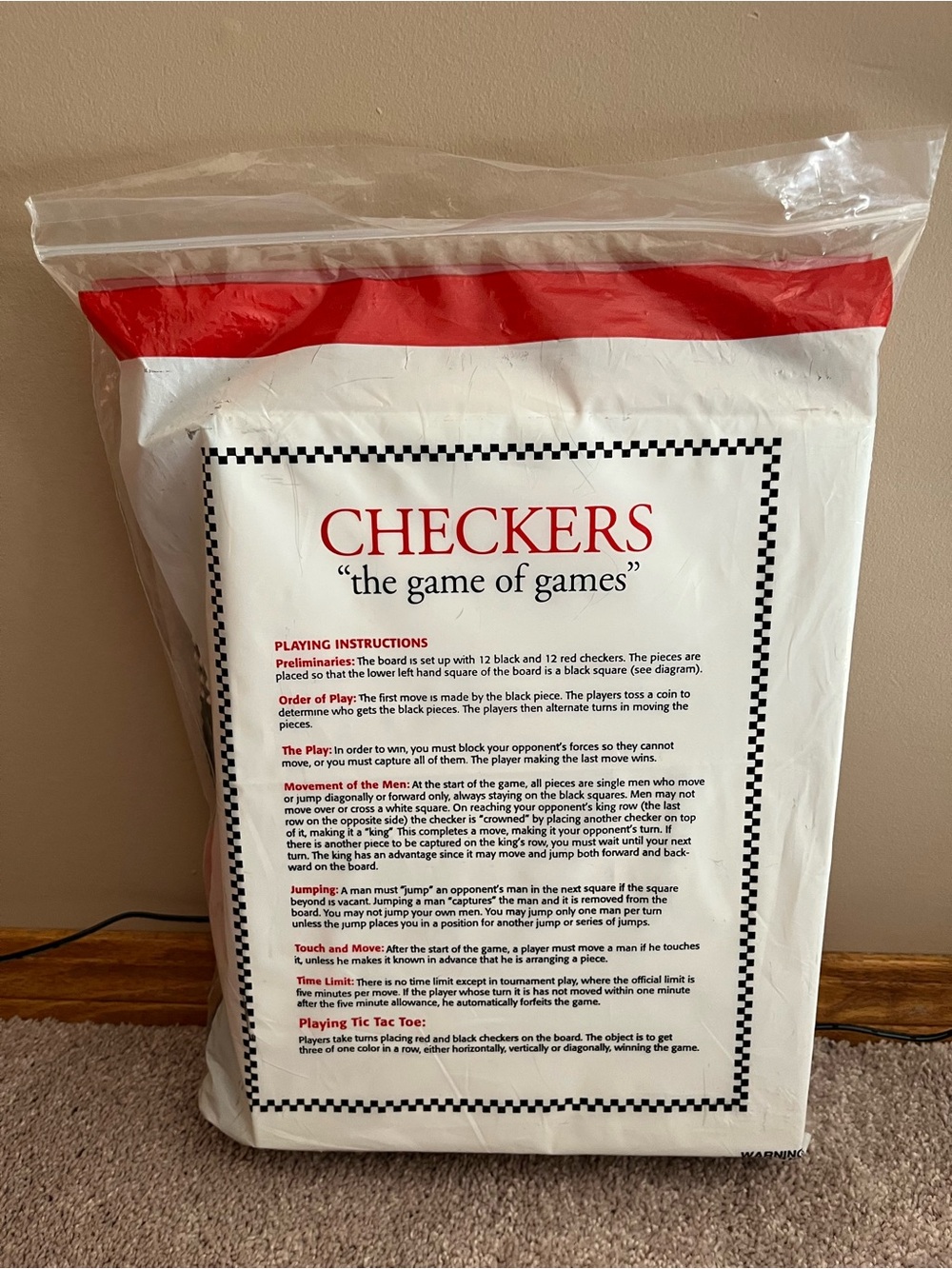 Floor checkers game - Multiflex Designs
